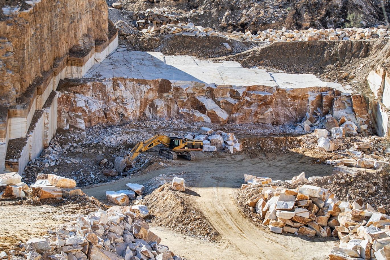 Dosco Mining Machines operating at a mining site in Kenya, showcasing robust design and efficiency in mineral extraction.