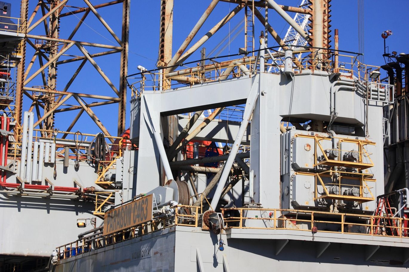 Industrial equipment performing Jumbo Drilling Underground for mineral extraction