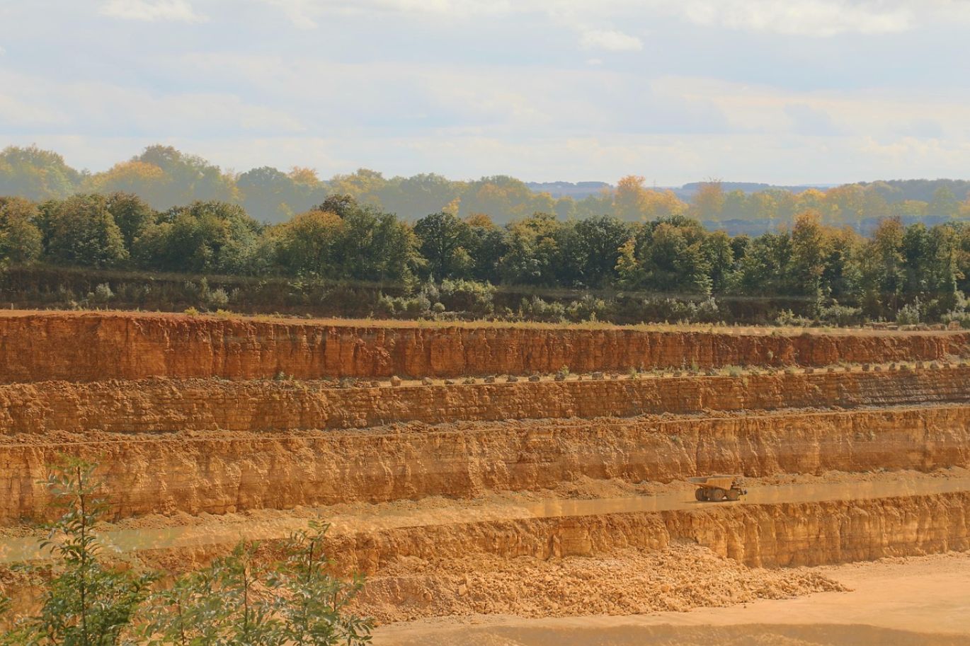 Nonmetallic Minerals being processed at a quarry site in Kenya for industrial use.