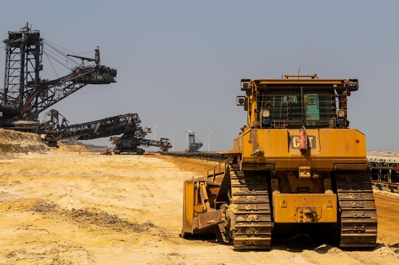 Illustration of Programmed Mining with technological elements