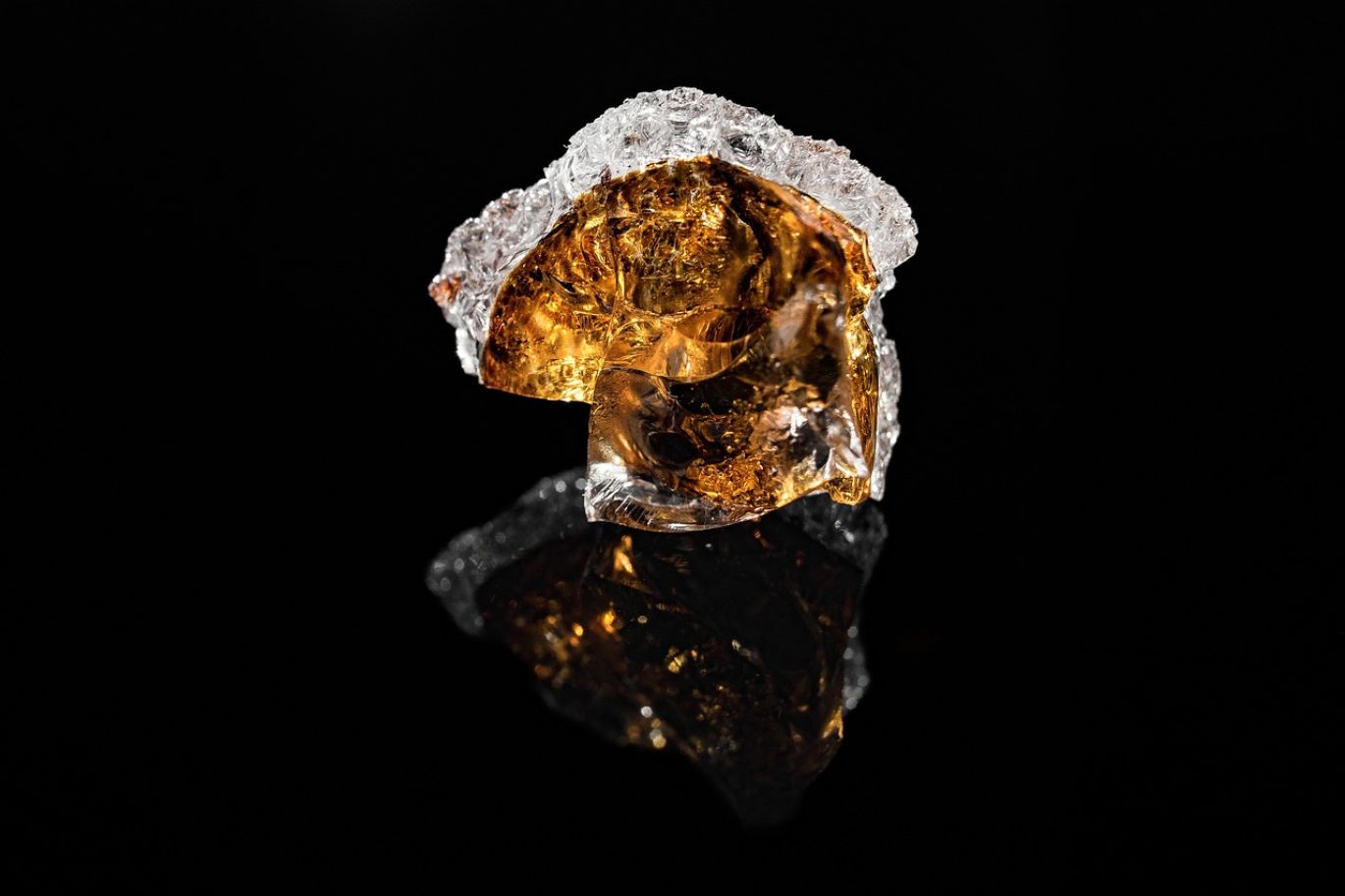 Close-up of raw gold ore being processed for Puregold Stocks by Maiyam Group.