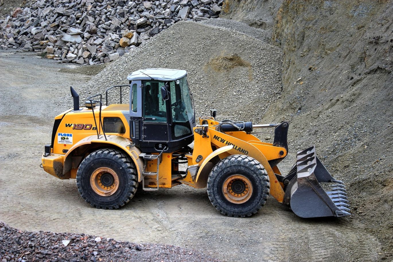 Worker extracting silica sand during silica sand mining in Kenya