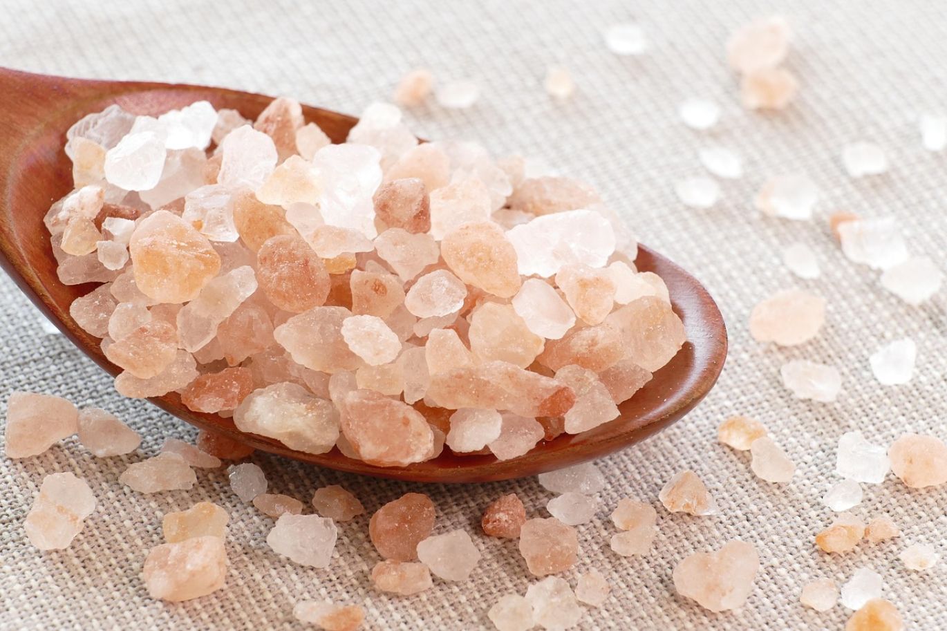 Close-up of pure sodium chloride salt crystals, illustrating Sodium Chloride Used In Soap