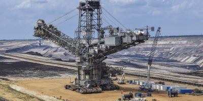 Close-up of Ti Minerals (Titanium Dioxide or Ilmenite) for industrial use, showcasing their texture and quality, sourced by