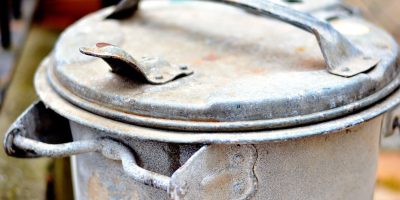 Close-up of Titanium Zinc material used in industrial applications