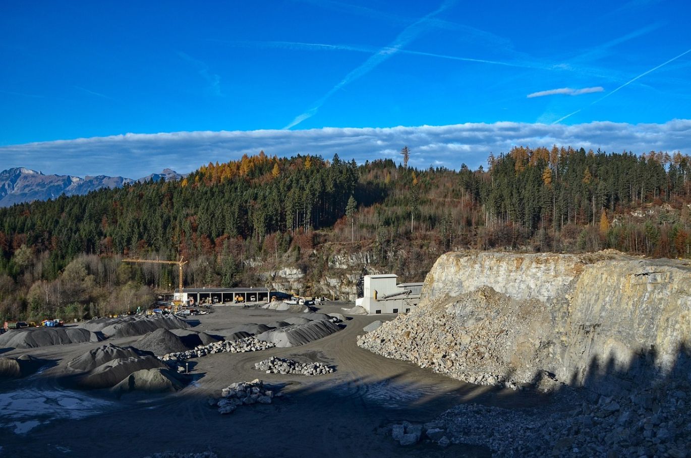 A pile of clean white silica sand at a quarry, representing White Silica Sand Suppliers provided by Maiyam Group in Kenya.